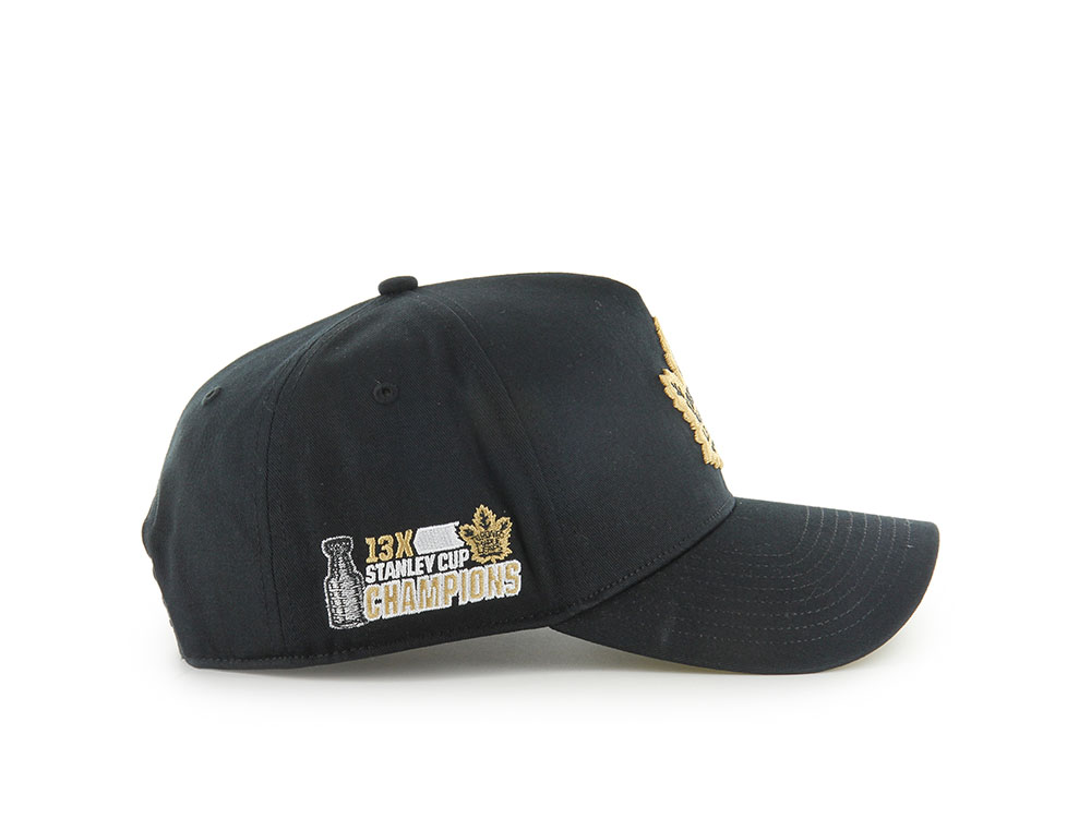 47Brand Toronto Maple Leafs Vintage Stanley Black Sure Shot Edition MVP Snapback Hat