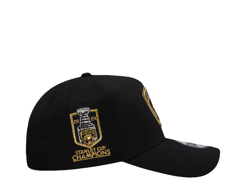 New Era Florida Panthers Stanley Cup Champions 2024 Metallic Prime Edition 9Forty A Frame Snapback Hat