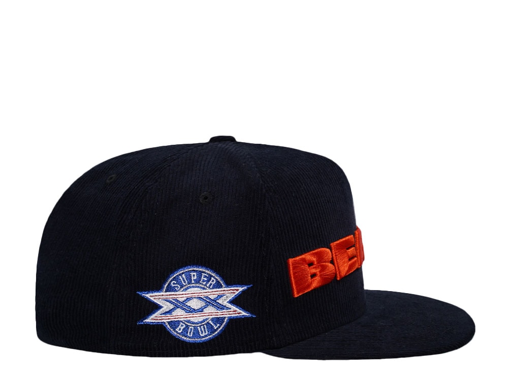 New Era Chicago Bears Corduroy Throwback Edition 59Fifty A Frame Fitted Hat