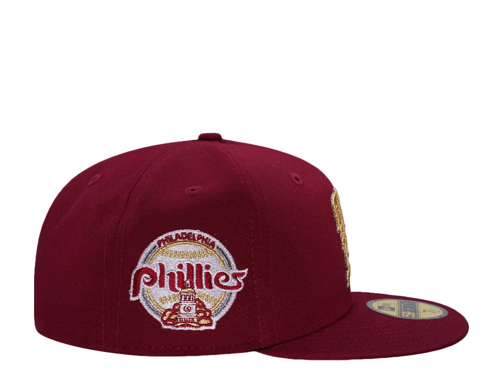 New Era Philadelphia Phillies World Series 2008 Cardinal Red Prime Edition 59Fifty Fitted Hat