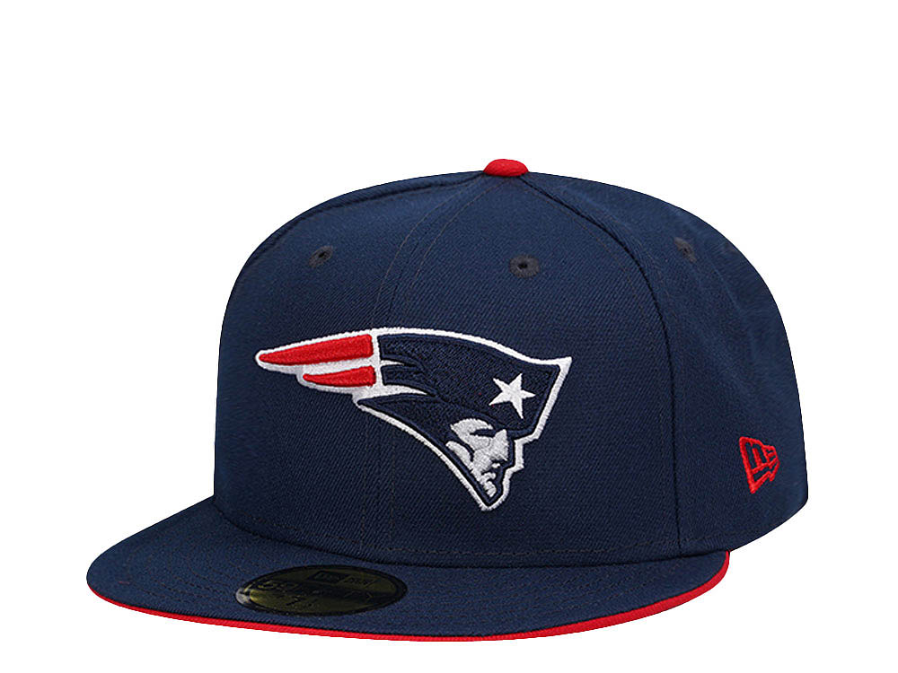 New Era New England Patriots Blue and Red Edition 59Fifty Fitted Hat