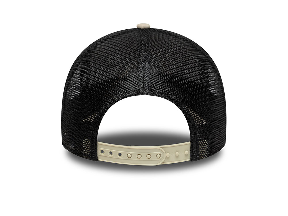 New Era Newcastle United Fc Faux Suede Stone Edition 9Forty A Frame Trucker Snapback Hat