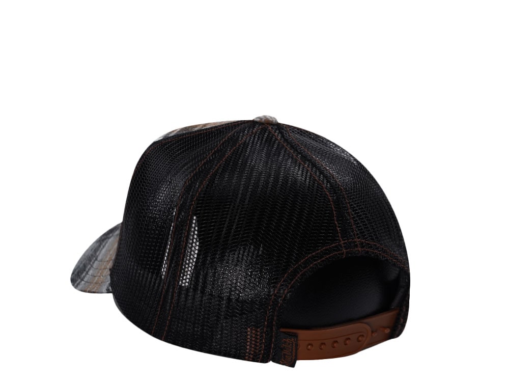 Von Dutch Flannel Patch Trucker Snapback Hat