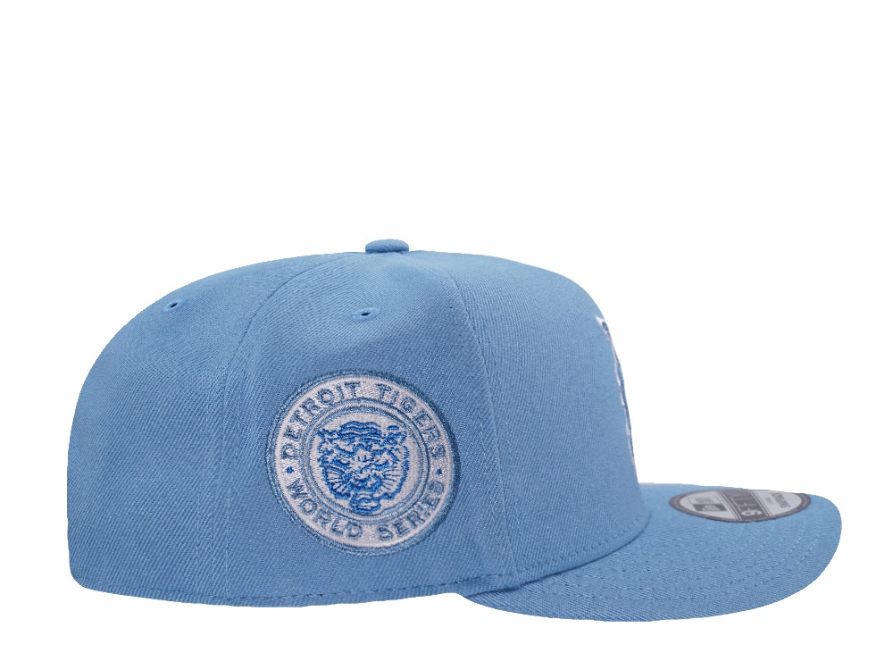 New Era Detroit Tigers World Series 1968 Sky Blue Prime Edition 9Fifty A Frame Snapback Hat