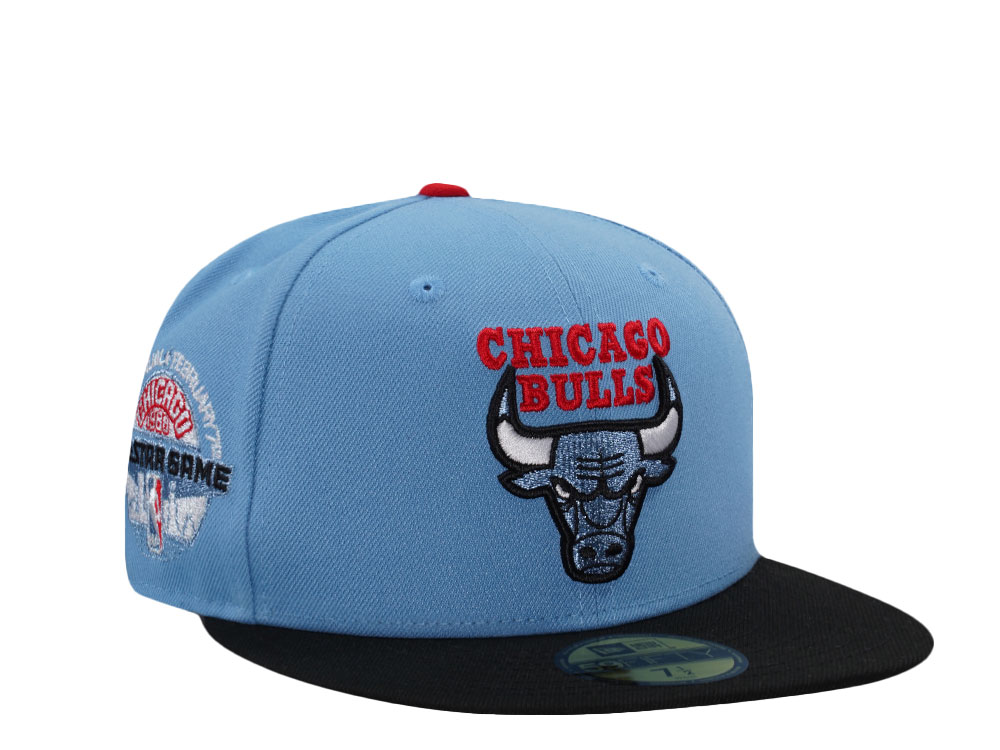 New Era Chicago Bulls All Star Game 1988 Sky Blue Two Tone Edition 59Fifty Fitted Hat