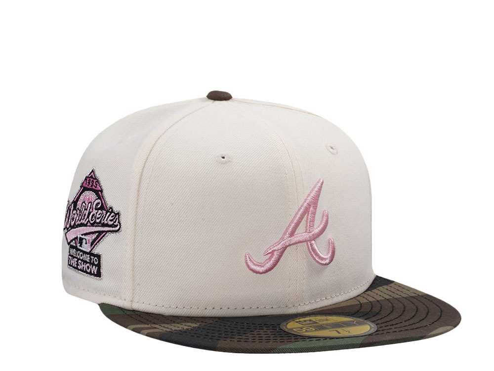 New Era Atlanta Braves World Series 1995 Chrome Two Tone Edition 59Fifty Fitted Hat