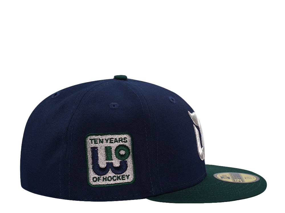 New Era Hartford Whalers 10th Anniversary Navy Two Tone Edition 59Fifty Fitted Hat