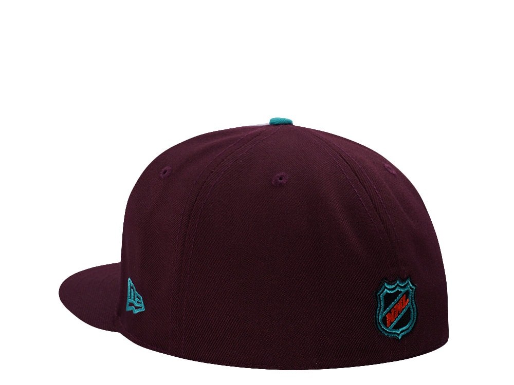 New Era Anaheim Ducks 30th Anniversary Maroon Prime Edition 59Fifty Fitted Hat