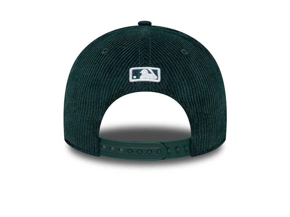 New Era Oakland Athletics Cord Dark Green 9Forty M Crown Snapback Hat