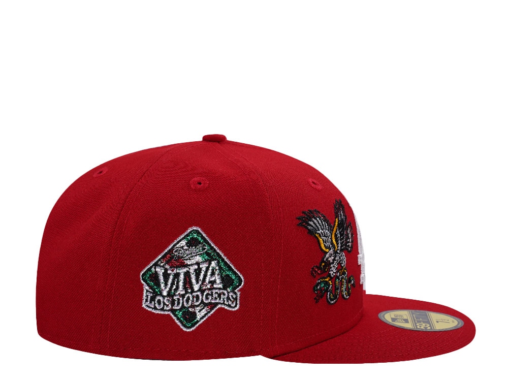 New Era Los Angeles Dodgers Viva Eagle Scarlet Prime Edition 59Fifty Fitted Hat