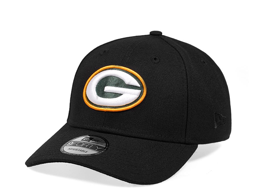 New Era Green Bay Packers Black Edition 9Forty Snapback Hat
