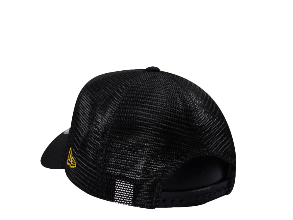 New Era Chicago Blackhawks Black Prime Edition 9Forty A Frame Trucker Snapback Hat