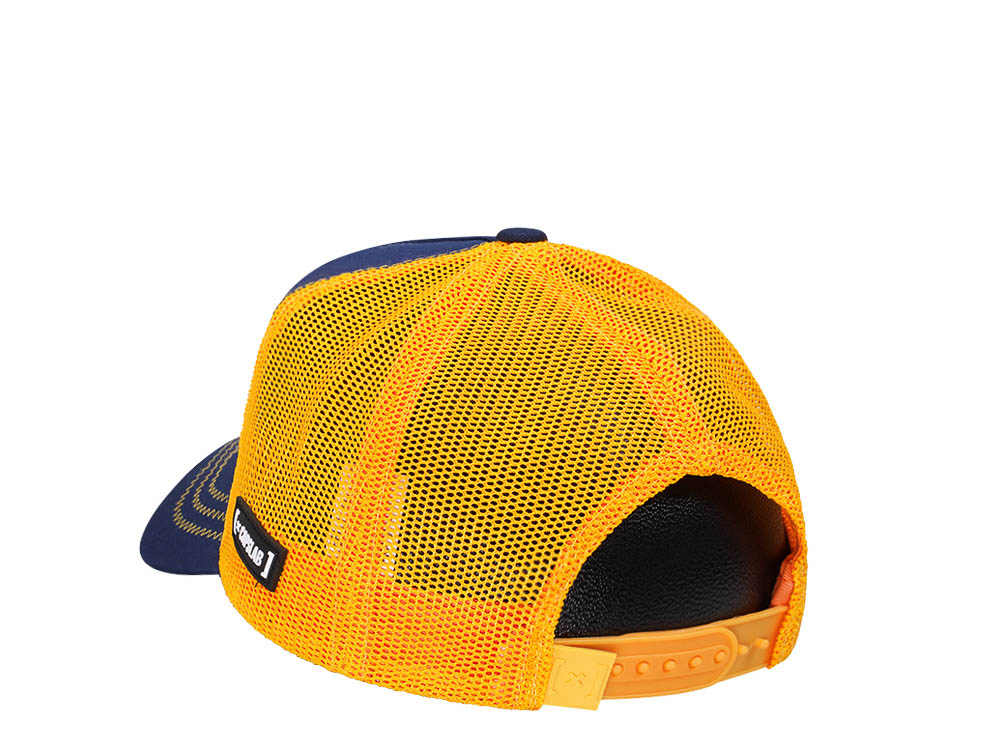 Capslab Dragon Ball Z Goku Blue/Orange Trucker Snapback Hat