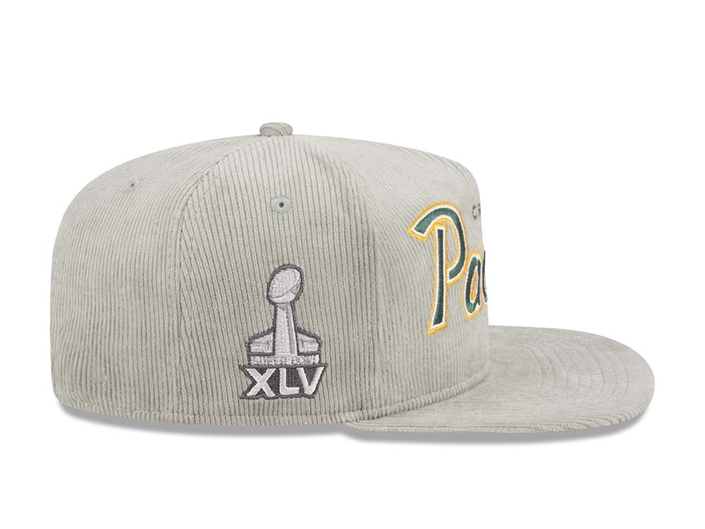 New Era Green Bay Packers Super Bowl XLV Cord Golfer Edition Snapback Hat