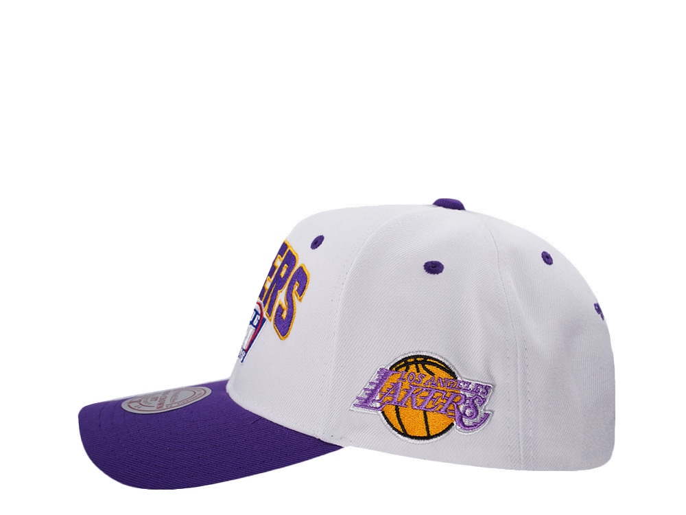 Mitchell & Ness Los Angeles Lakers NBA Playoffs 1996 Chrome Two Tone Editon Pro Crown Fit Snapback Hat