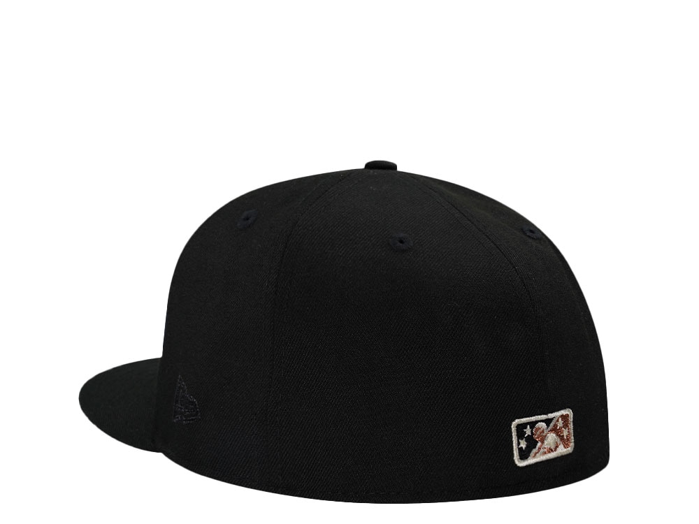 New Era Boise Hawks Black Throwback Edition 59Fifty Fitted Hat