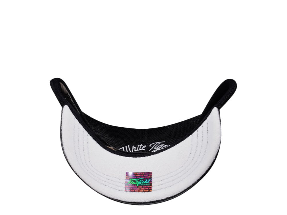 Hatfield White Tiger Black White Trucker Snapback Hat