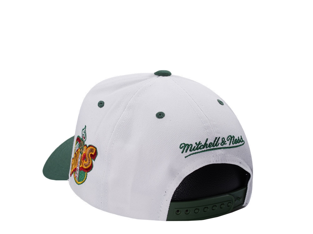 Mitchell & Ness Seattle Supersonics NBA Playoffs 1996 Chrome Two Tone Editon Pro Crown Fit Snapback Hat