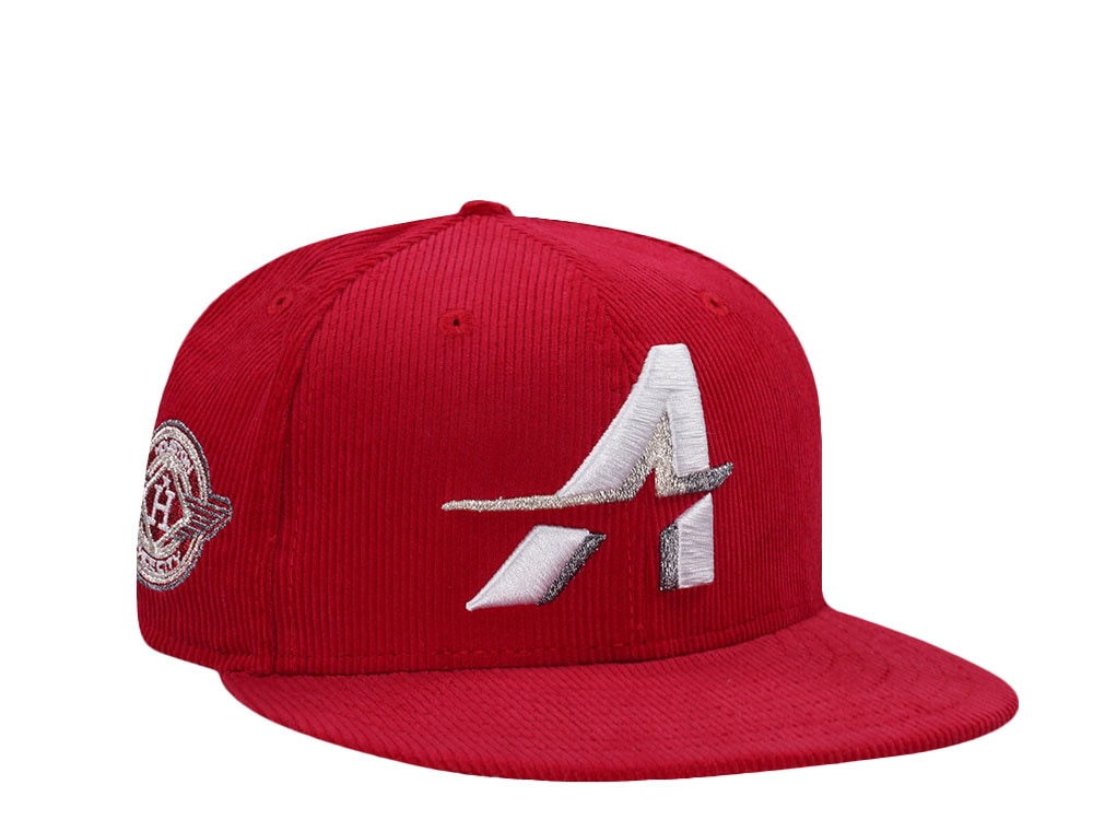 New Era Houston Astros Spacecity Red Corduroy Prime Edition 59Fifty Fitted Hat