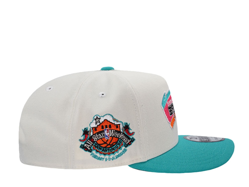 New Era San Antonio Spurs All Star Weekend 1996 Chrome Two Tone Edition 9Fifty A Frame Snapback Hat