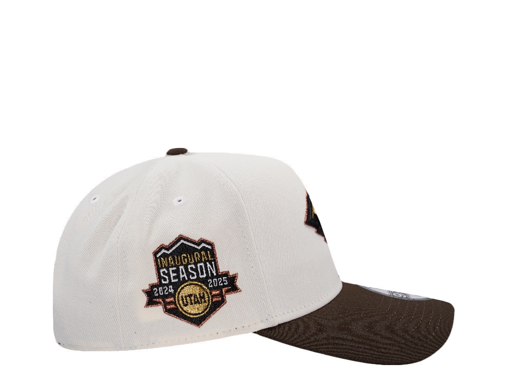 New Era Utah Mammoth Inaugural Season Chrome Two Tone Edition 9Forty A Frame Snapback Hat