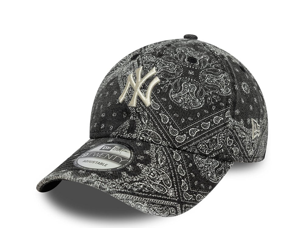 New Era New York Yankees Washed Paisley Black 9Twenty Strapback Hat