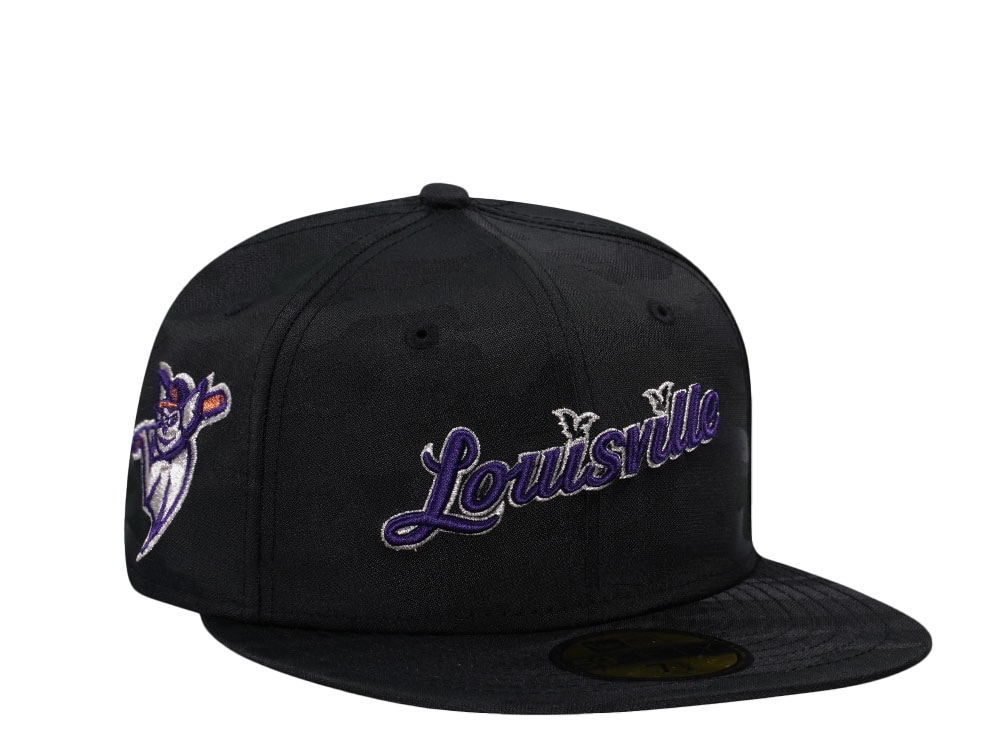 New Era Louisville Bats Horror Pack Midnight Camo Edition 59Fifty Fitted Hat