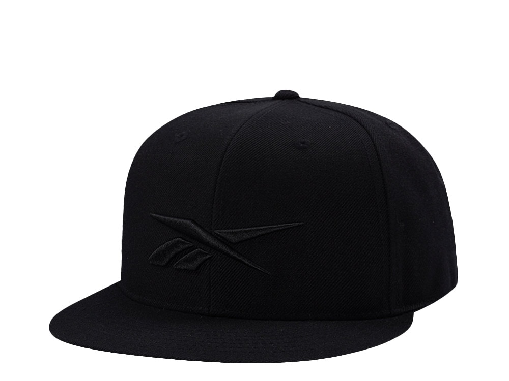 Reebok Logo Black Strapback Hat