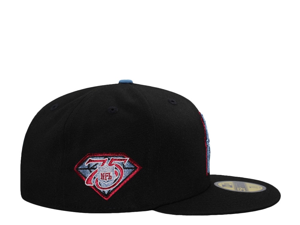 New Era Houston Oilers 75th Anniversary Black Prime Edition 59Fifty Fitted Hat