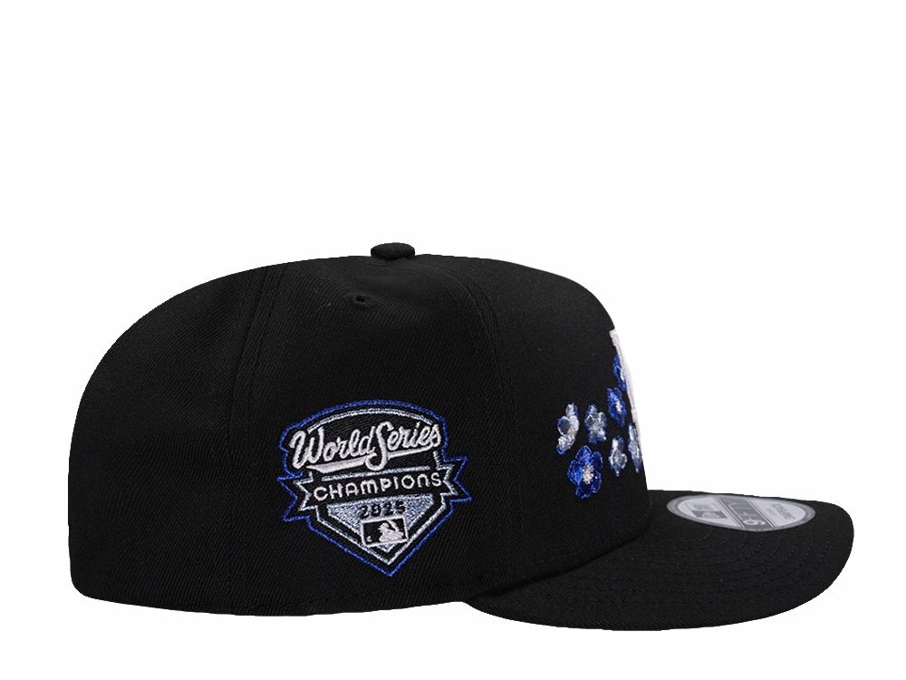 New Era Los Angeles Dodgers World Series Champions 25 Flower Black Prime Edition 9Fifty A Frame Snapback Hat
