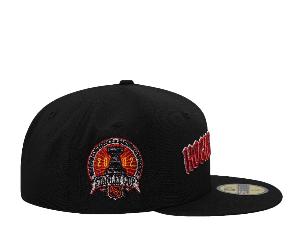 New Era Detroit Red Wings Stanley Cup 2002 Hockeytown Black Prime Edition 59Fifty Fitted Hat