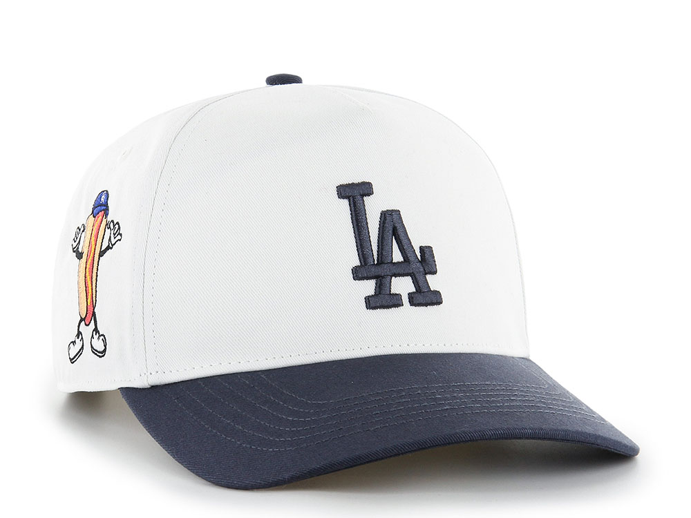 47Brand Los Angeles Dodgers White Cartoon Icon Edition Hitch Snapback Hat
