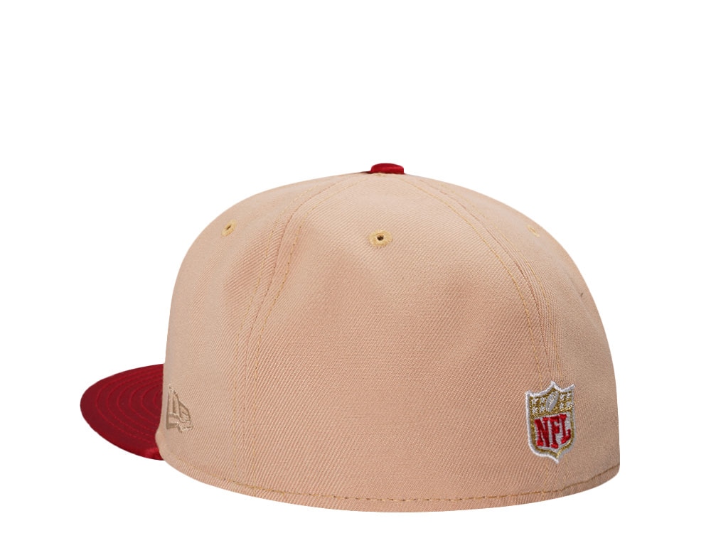 New Era San Francisco 49ers 30th Anniversary Satin Edition Khaki 59Fifty Fitted Hat