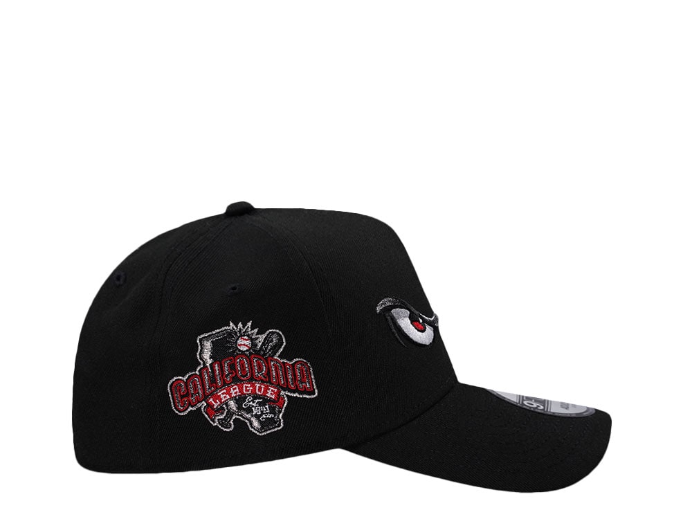New Era Lake Elsinore Storm California League Black Prime Edition 9Forty A Frame Snapback Hat