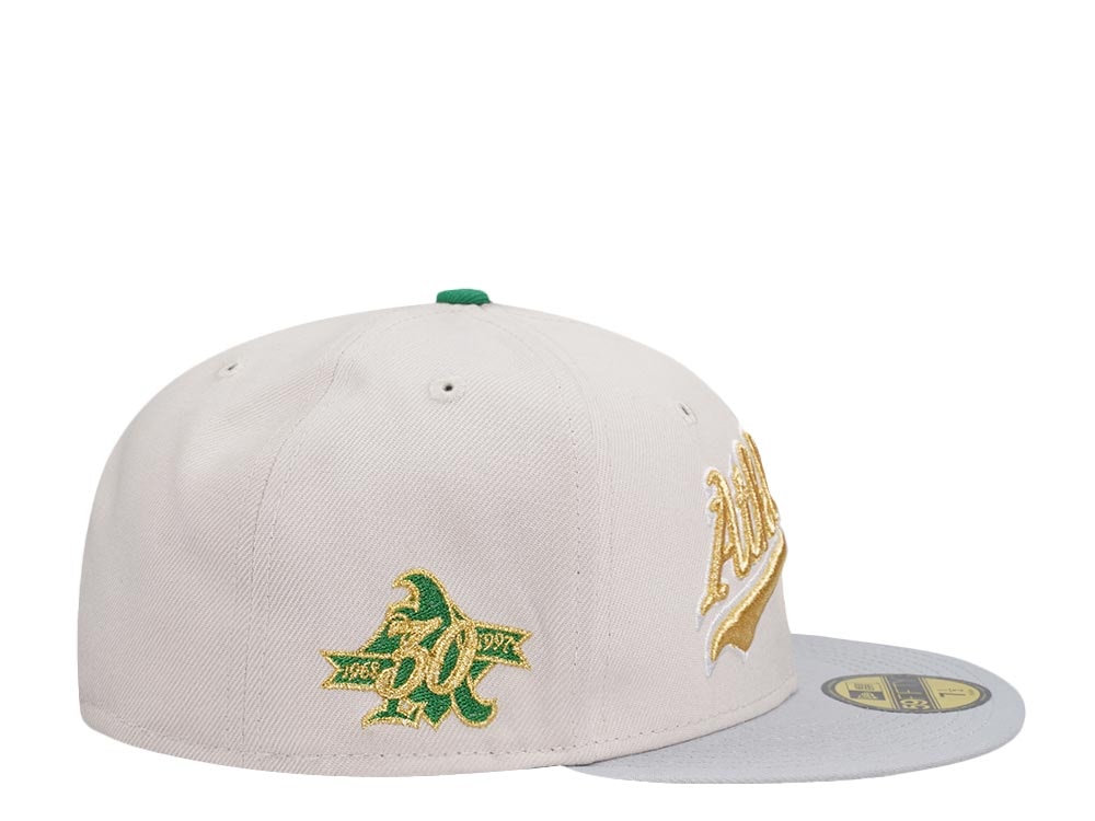 New Era Oakland Athletics 30th Anniversary Sneaky Gold Two Tone Edition 59Fifty Fitted Hat