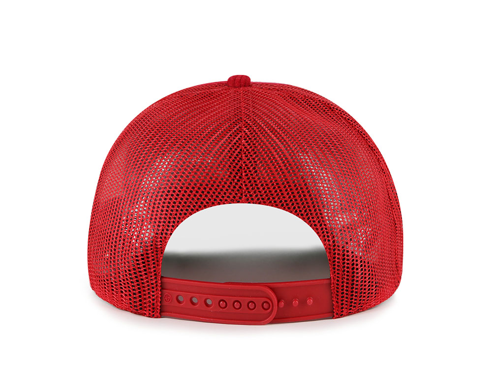 47Brand Chicago Blackhawks Red Double Header Edition Trucker Hitch Snapback Hat