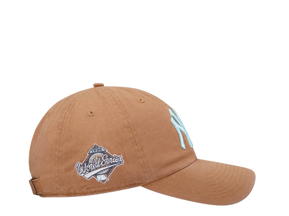 47Brand New York Yankees World Series 1996 Camel Double Under Clean Up Strapback Hat