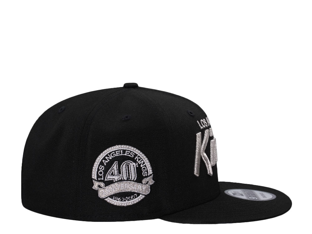 New Era Los Angeles Kings 40th Anniversary Metallic Black Prime Edition 9Fifty Snapback Hat