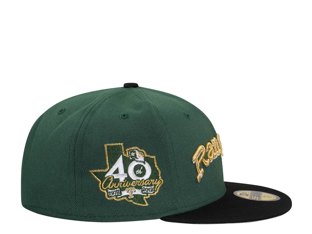New Era Texas Rangers 40th Anniversary Golden Script Two Tone Edition 59Fifty Fitted Hat