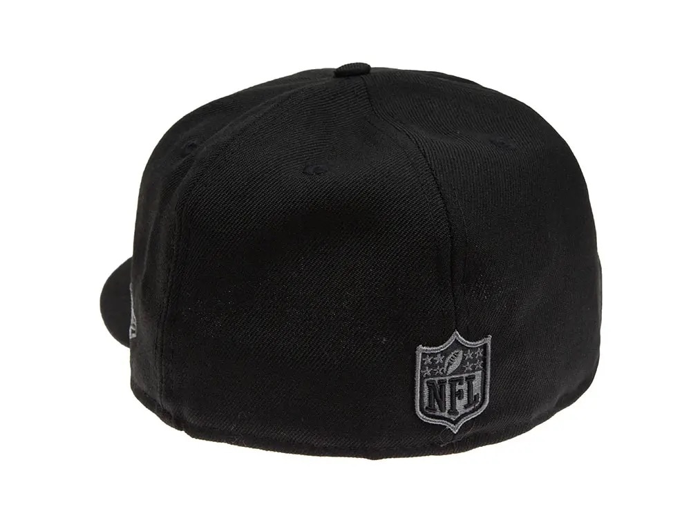 New Era New England Patriots Black & Grey 59Fifty Fitted Hat