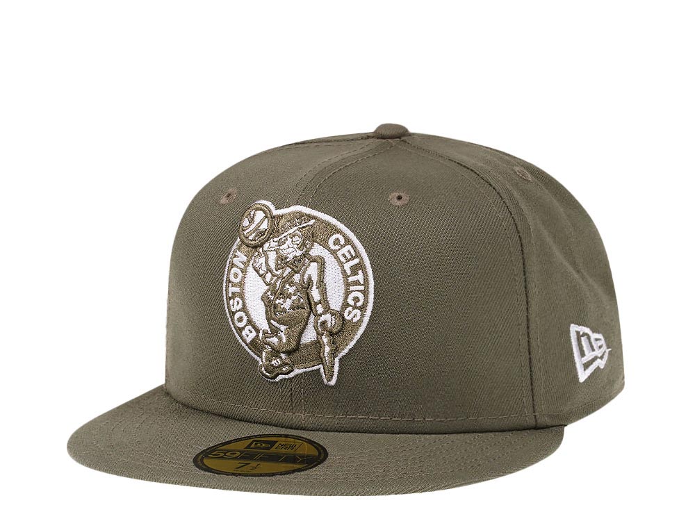 New Era Boston Celtics Olive Edition 59Fifty Fitted Hat
