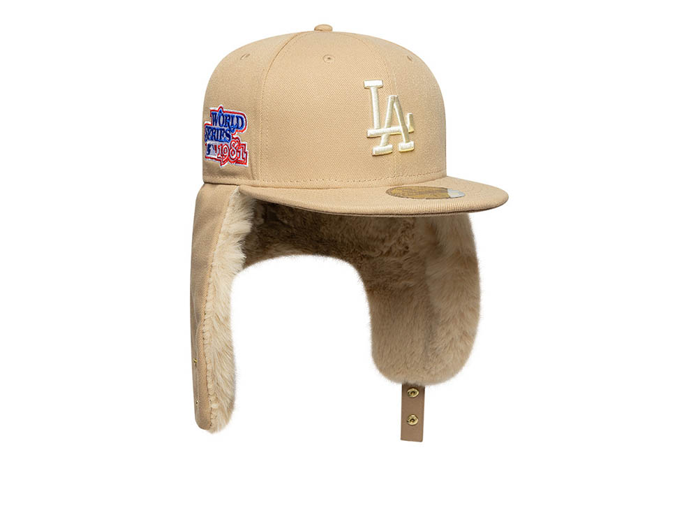New Era Los Angeles Dodgers World Series 1981 Camel Prime Edition 59Fifty Dogear Fitted Hat
