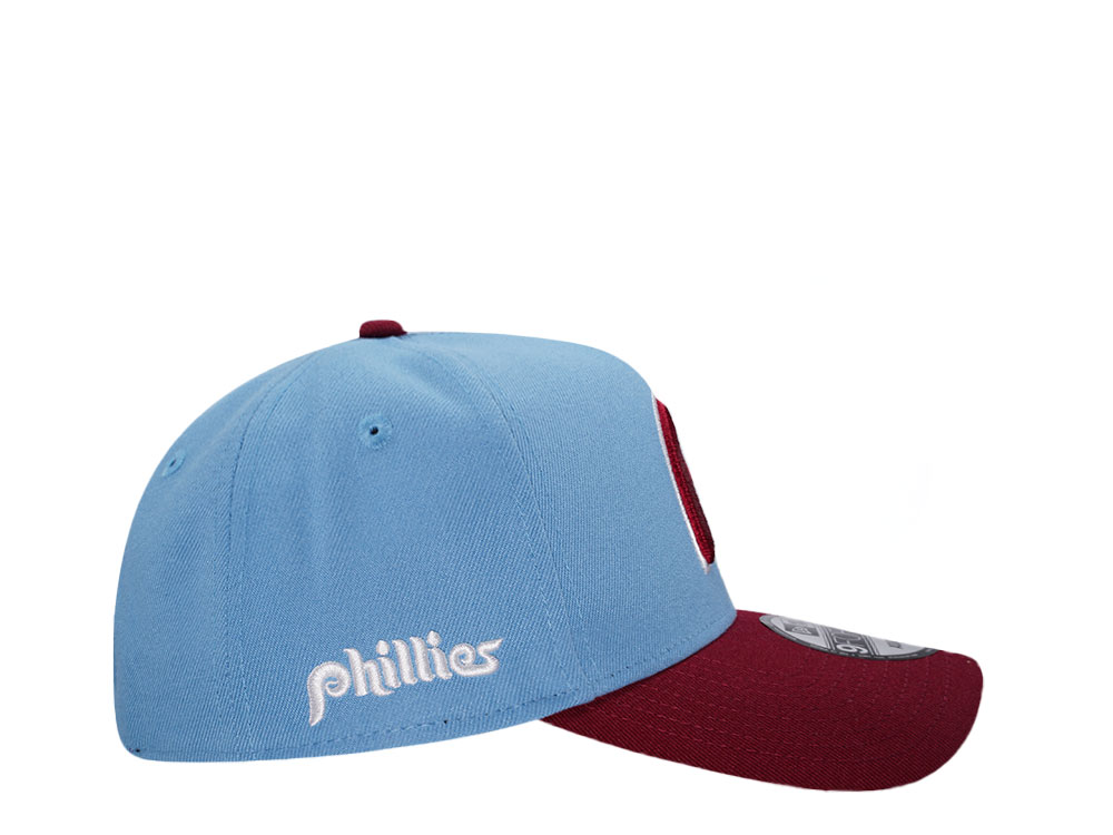 New Era Philadelphia Phillies Sky Blue Two Tone Edition 9Forty A Frame Snapback Hat
