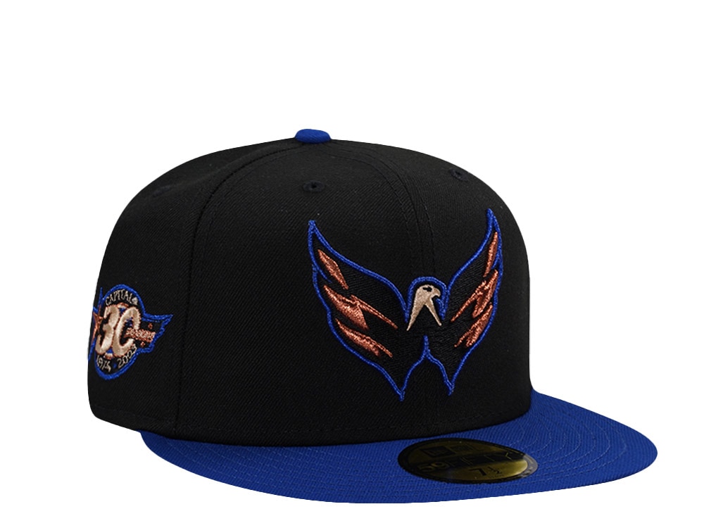 New Era Washington Capitals 30th Anniversary Black Two Tone Edition 59Fifty Fitted Hat