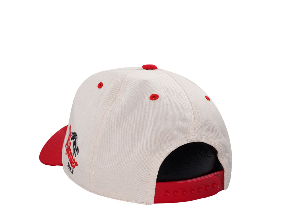 American Needle Rainier Roscoe Football Ivory Snapback Hat