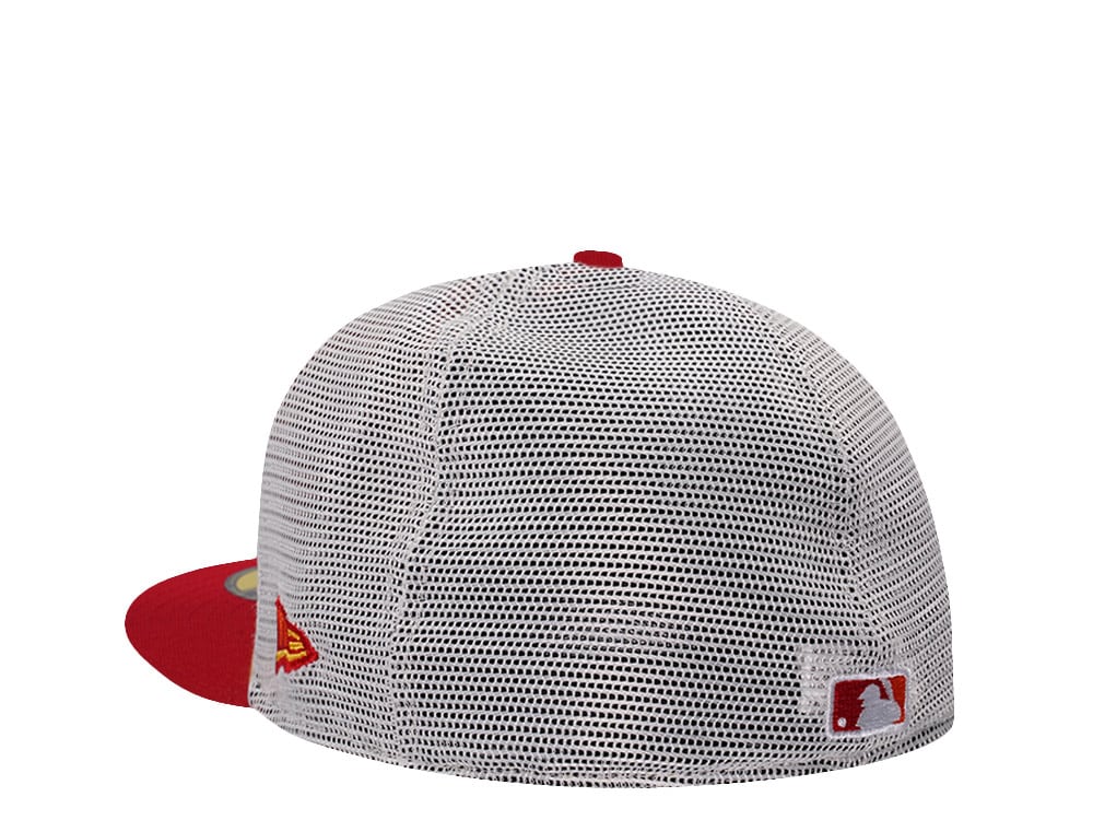 New Era Los Angeles Dodgers Beach Gold Two Tone Edition 59Fifty Trucker Fitted Hat