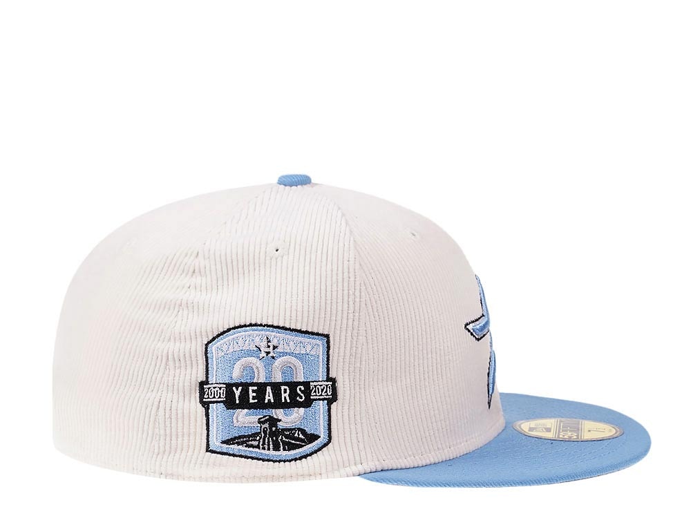 New Era Houston Astros 20th Anniversary Creme Corduroy Two Tone Edition 59Fifty Fitted Hat