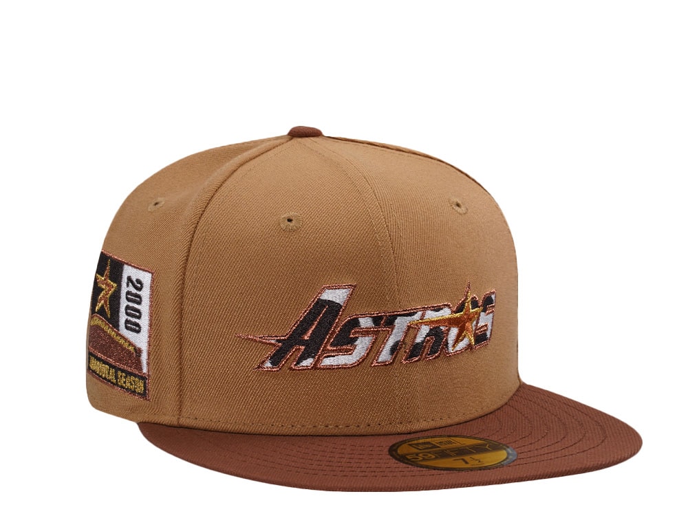 New Era Houston Astros Inaugural Season 2000 Wheat Two Tone Edition 59Fifty Fitted Hat