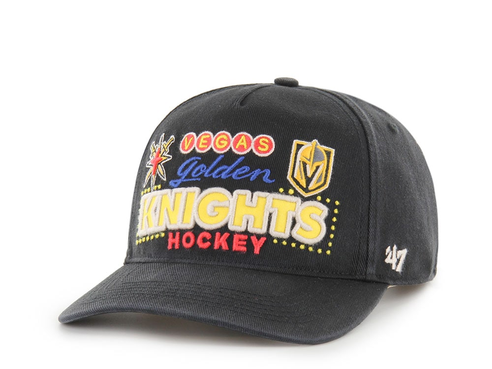 47Brand Vegas Golden Knights Black Charlton Edition Hitch Snapback Hat