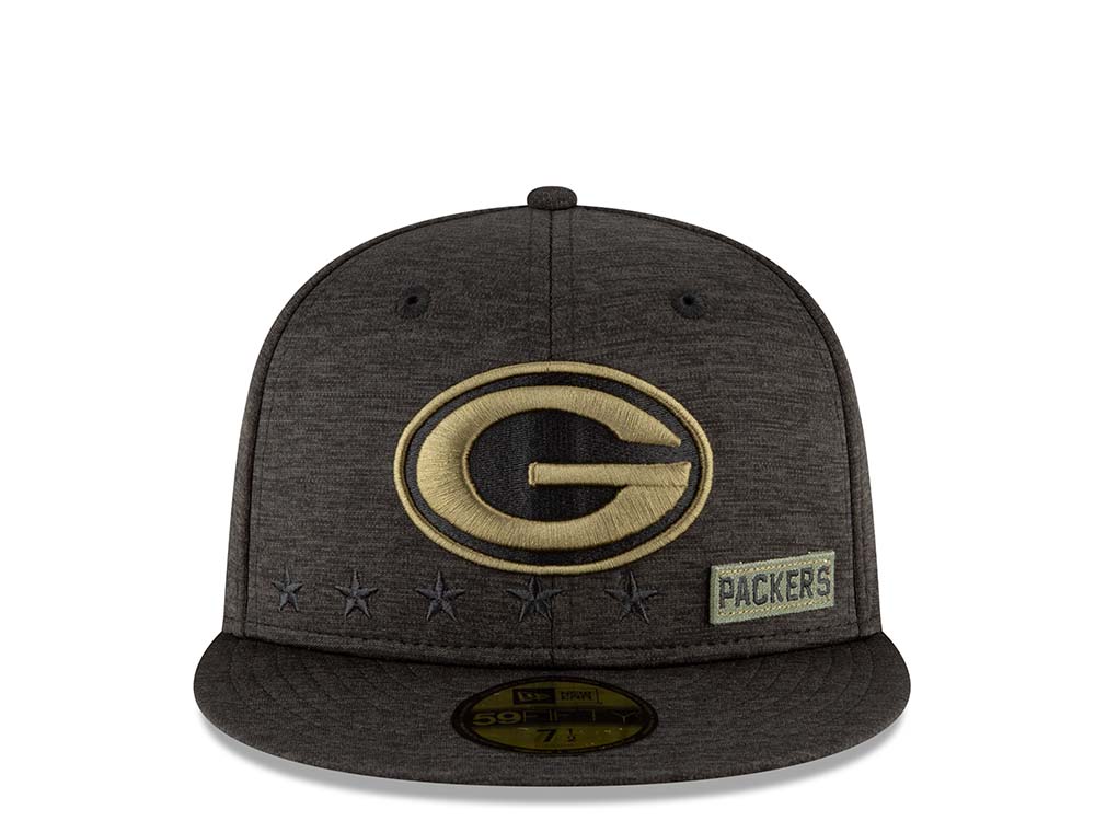 New Era Green Bay Packers Salute to Service 2020 Fitted 59Fifty Hat
